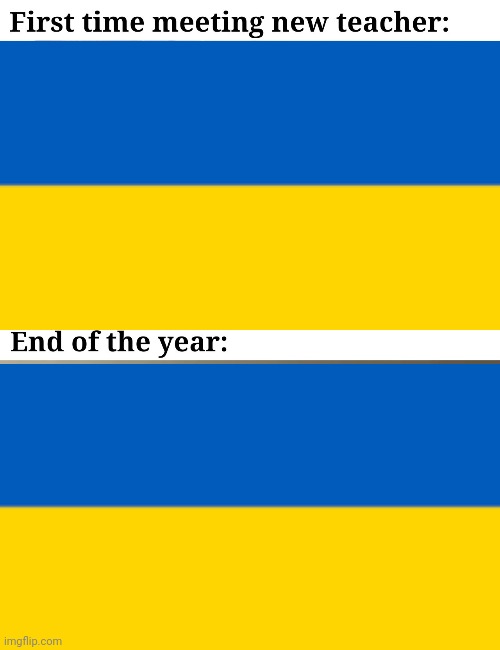 Replacing stupid anime memed with ukraine flag | made w/ Imgflip meme maker