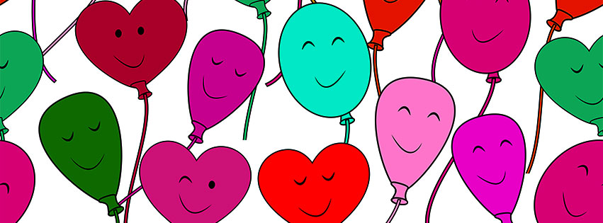 Happy Balloons Blank Meme Template