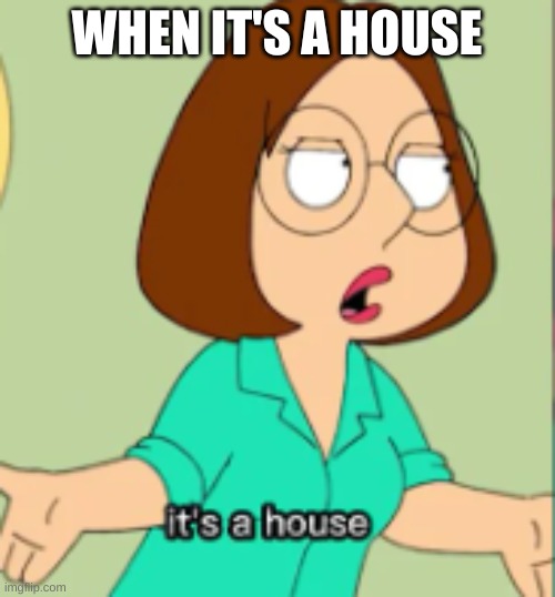 WHEN IT'S A HOUSE | made w/ Imgflip meme maker