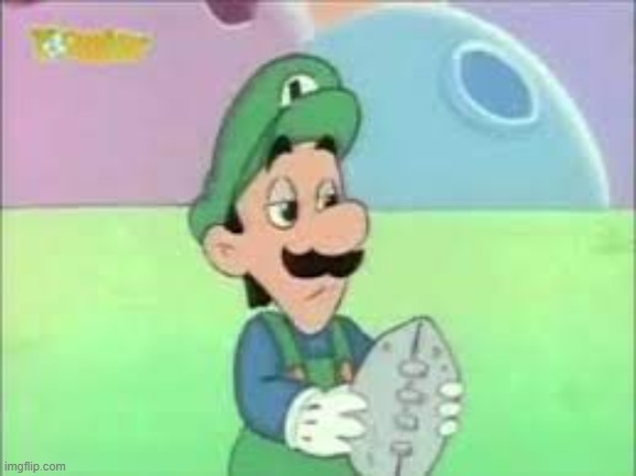 That's a stone luigi. You didn't make it. | image tagged in stone,luigi,dumb,the super mario bros super show,types of rocks,waluigi drinking tears | made w/ Imgflip meme maker