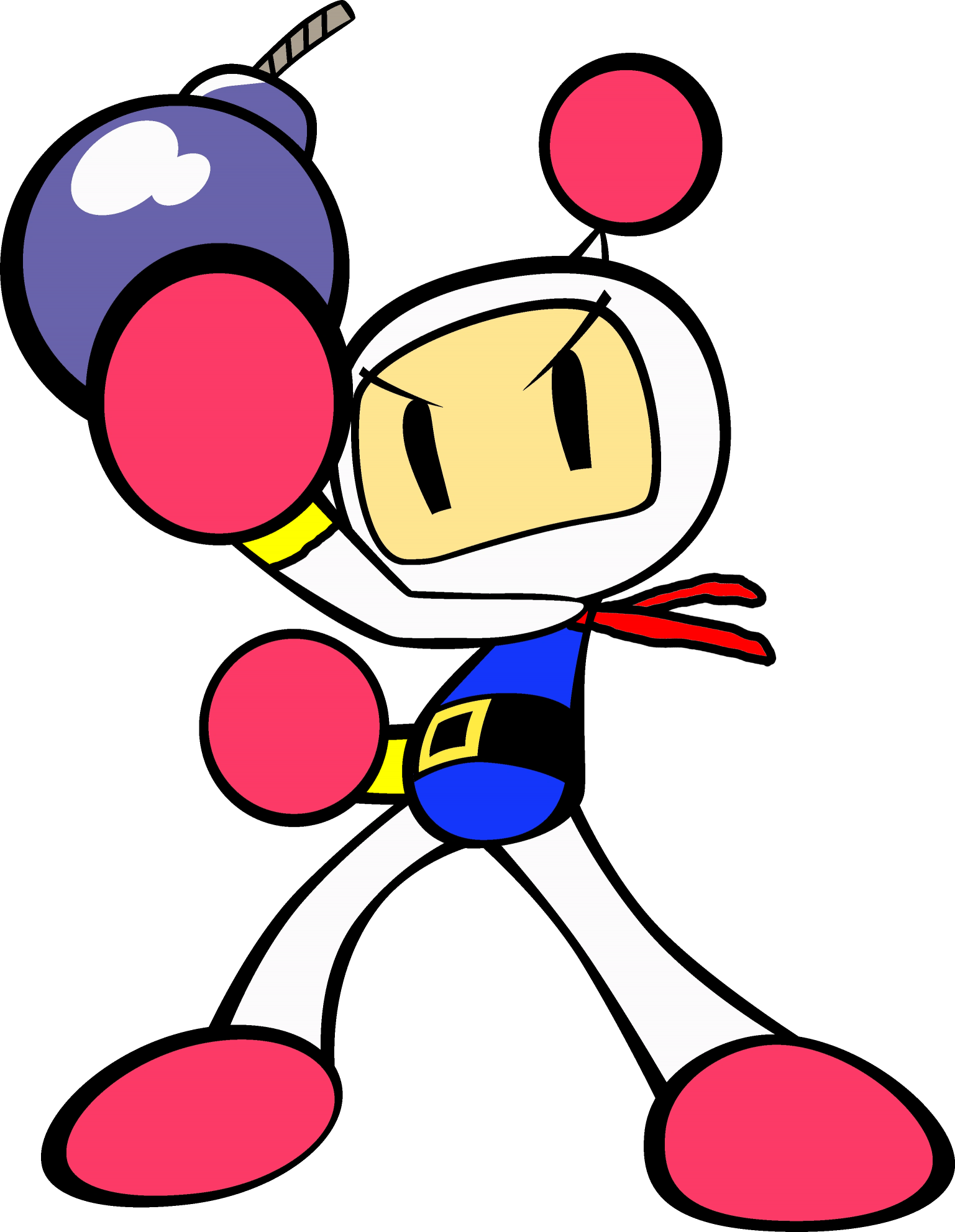 High Quality Classic White Bomber (Generations) in Super Bomberman R style 2 Blank Meme Template
