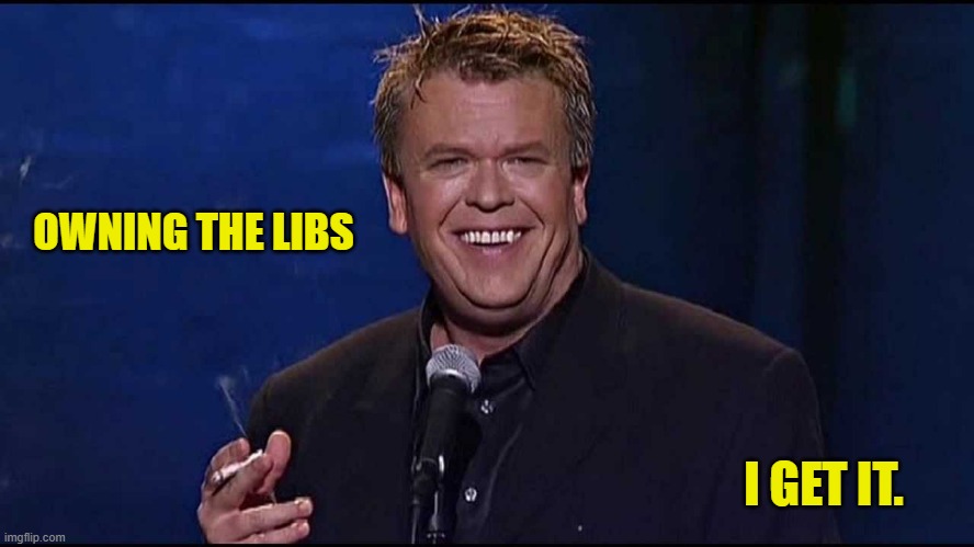 Ron White | OWNING THE LIBS I GET IT. | image tagged in ron white | made w/ Imgflip meme maker
