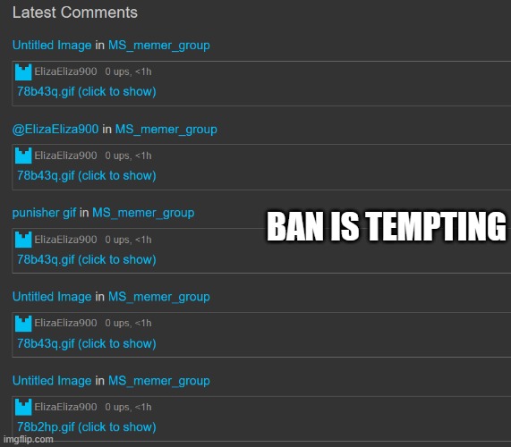 BAN IS TEMPTING | made w/ Imgflip meme maker