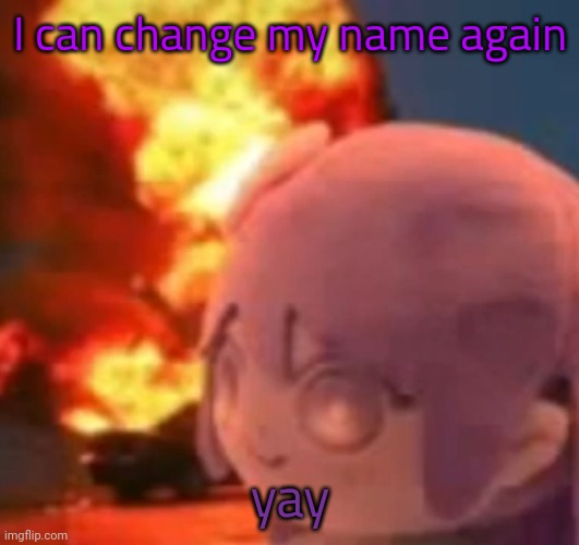 msmg | I can change my name again; yay | image tagged in msmg | made w/ Imgflip meme maker