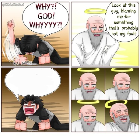 High Quality Why god why Blank Meme Template