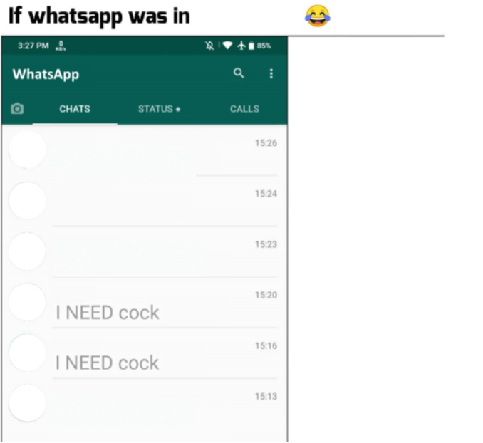 If X had whatsapp (more freedom) Blank Meme Template