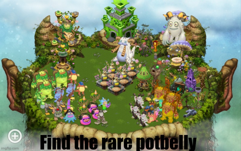 Comment when you do | Find the rare potbelly | image tagged in my singing monsters | made w/ Imgflip meme maker