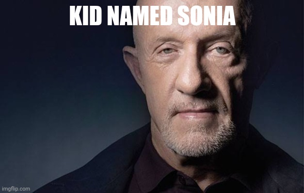 Kid Named | KID NAMED SONIA | image tagged in kid named | made w/ Imgflip meme maker