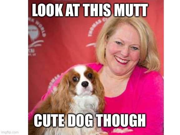 LOOK AT THIS MUTT CUTE DOG THOUGH | made w/ Imgflip meme maker