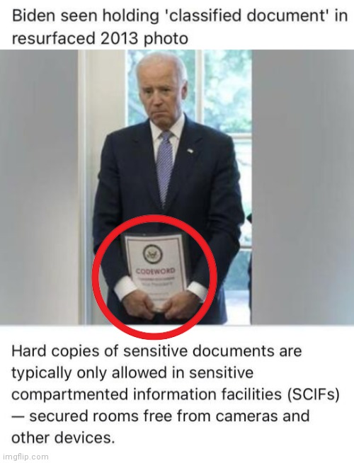 Biden pic with stolen documents | image tagged in joe biden 2020 | made w/ Imgflip meme maker