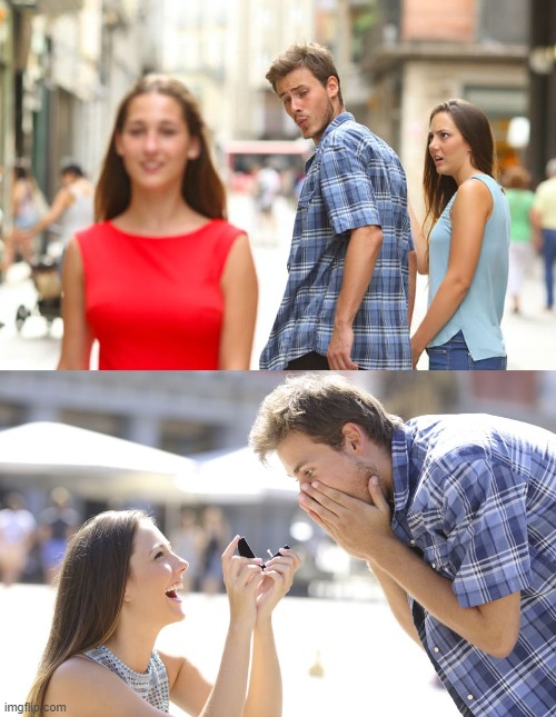 image tagged in memes,distracted boyfriend | made w/ Imgflip meme maker