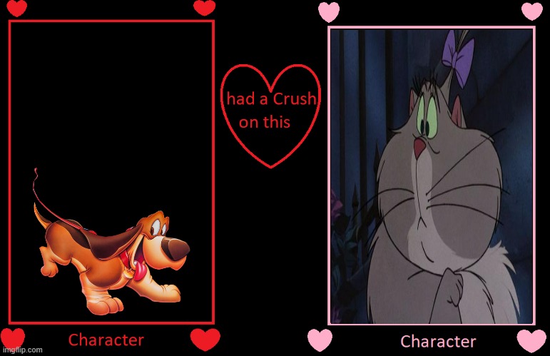 what if toby had a crush on felicia | image tagged in what if this character had a crush on this person,disney,cats,dogs,romance,the great mouse detective | made w/ Imgflip meme maker