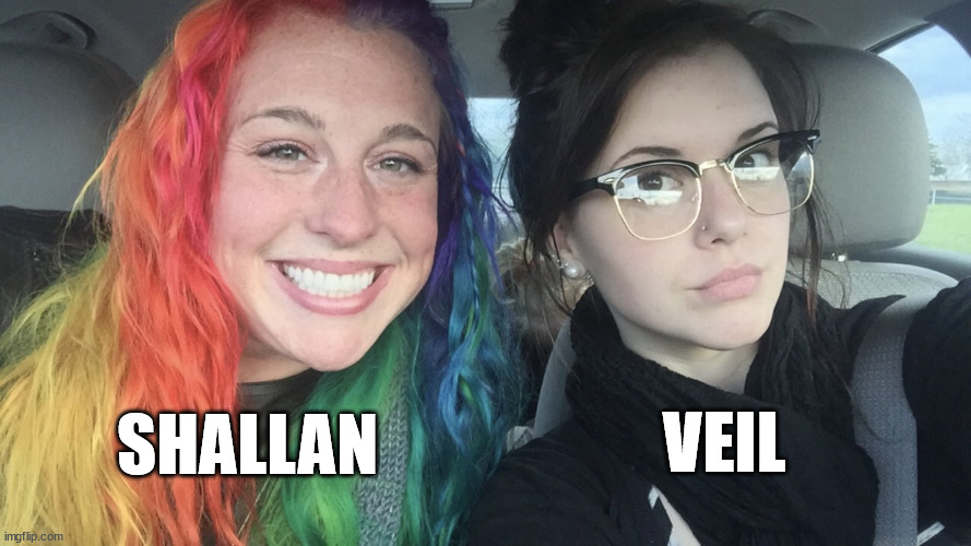 rainbow hair and goth | VEIL; SHALLAN | image tagged in rainbow hair and goth,shallan davar,veil,the stormlight archive,stormlight arcbive | made w/ Imgflip meme maker