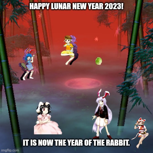  HAPPY LUNAR NEW YEAR 2023! IT IS NOW THE YEAR OF THE RABBIT. | image tagged in memes,lunar,year | made w/ Imgflip meme maker
