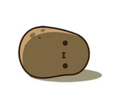 Lazy dumb potato Blank Meme Template