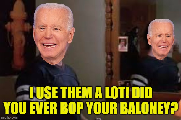 I USE THEM A LOT! DID YOU EVER BOP YOUR BALONEY? | made w/ Imgflip meme maker