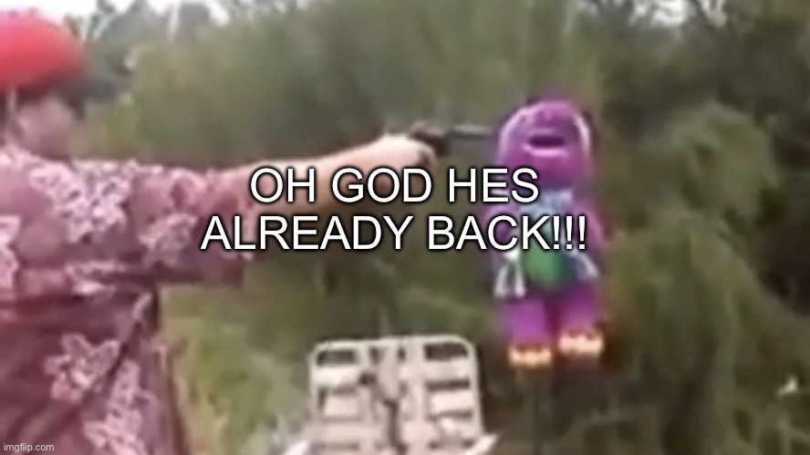 Who tf unbanned him?!? | OH GOD HES ALREADY BACK!!! | image tagged in dead | made w/ Imgflip meme maker