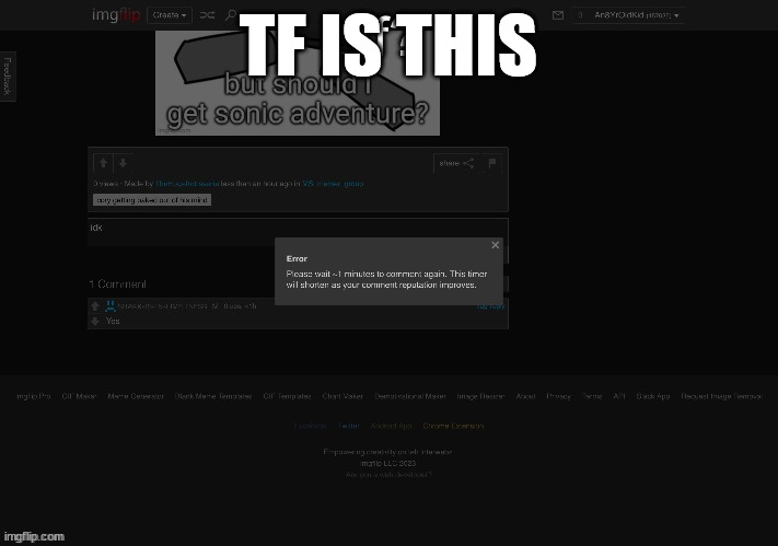 tf is comment reputation | TF IS THIS | made w/ Imgflip meme maker