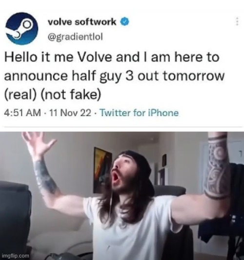 totally not fake guys | image tagged in woo yeah baby thats what we've been waiting for | made w/ Imgflip meme maker
