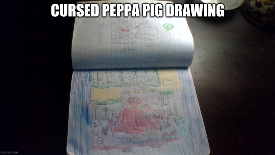 I Can Count to Three- Peppa Pig Drawing and Slenderman | CURSED PEPPA PIG DRAWING | image tagged in drawing,cursed,peppa pig | made w/ Imgflip meme maker