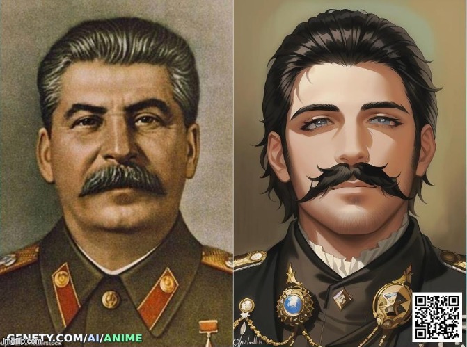 found an anime filter and put good old stalin through it | image tagged in joseph stalin,anime | made w/ Imgflip meme maker