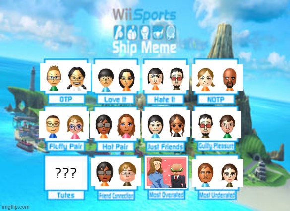 Wii Sports series ship meme | ??? | image tagged in ws/wsr/wp ship meme | made w/ Imgflip meme maker