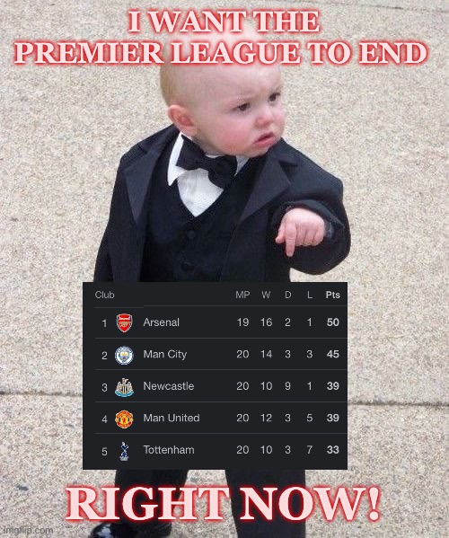 Arsenal EPL Imgflip