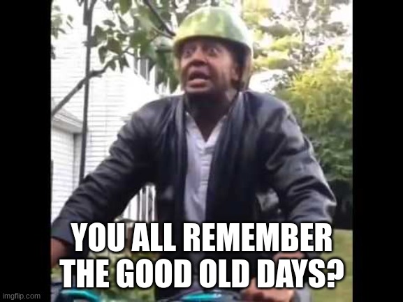 Marlon Webb Watermelon | YOU ALL REMEMBER THE GOOD OLD DAYS? | image tagged in marlon webb watermelon | made w/ Imgflip meme maker