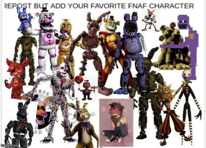 Ft freddy also I hate fake pngs | image tagged in repost,fnaf | made w/ Imgflip meme maker