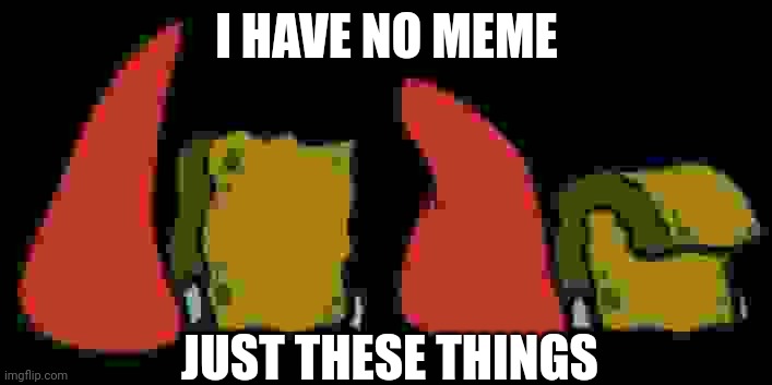 I'm not kidding, I don't | I HAVE NO MEME; JUST THESE THINGS | made w/ Imgflip meme maker