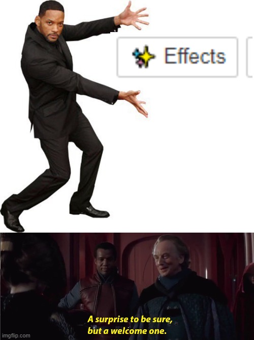 image tagged in tada will smith,a suprise to be sure but a welcome one | made w/ Imgflip meme maker