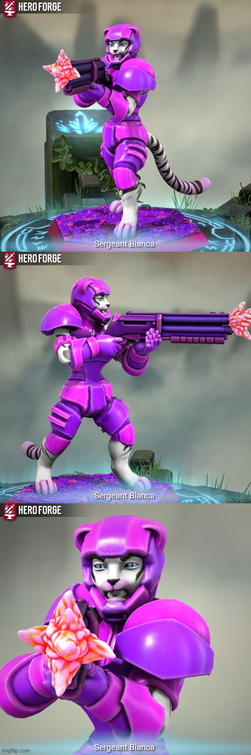 I made an anthro tigress space marine 'cause why not | image tagged in tiger,space force,soldier,furry,anthro | made w/ Imgflip meme maker