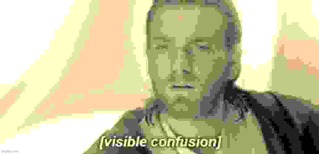 Visible Confusion | image tagged in visible confusion | made w/ Imgflip meme maker