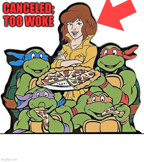 Teenage Mutant Ninja Turtles | CANCELED; TOO WOKE | image tagged in teenage mutant ninja turtles | made w/ Imgflip meme maker