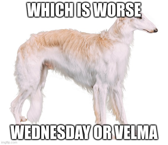 WHICH IS WORSE; WEDNESDAY OR VELMA | made w/ Imgflip meme maker