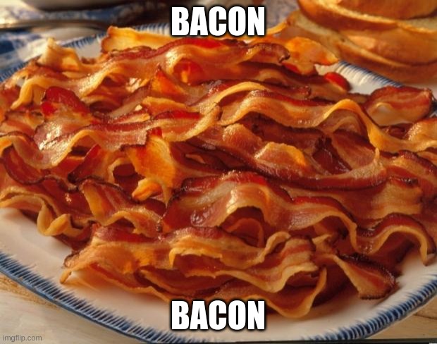bacon | BACON; BACON | image tagged in bacon | made w/ Imgflip meme maker