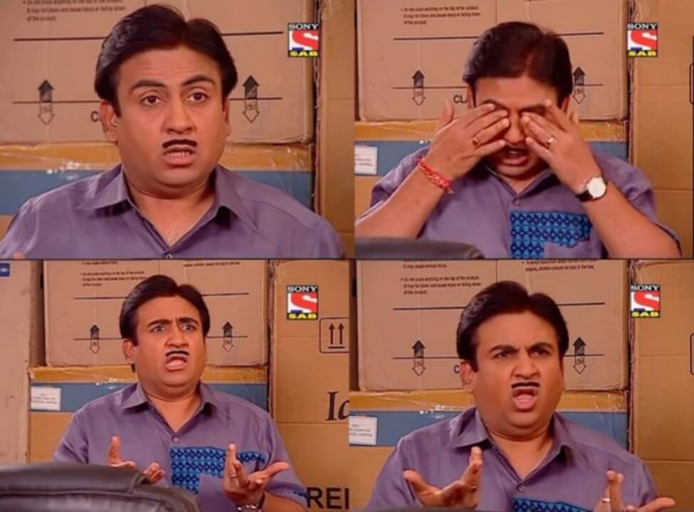 High Quality Jethalal cannot believe Blank Meme Template