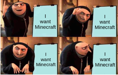 High Quality minecraft Blank Meme Template