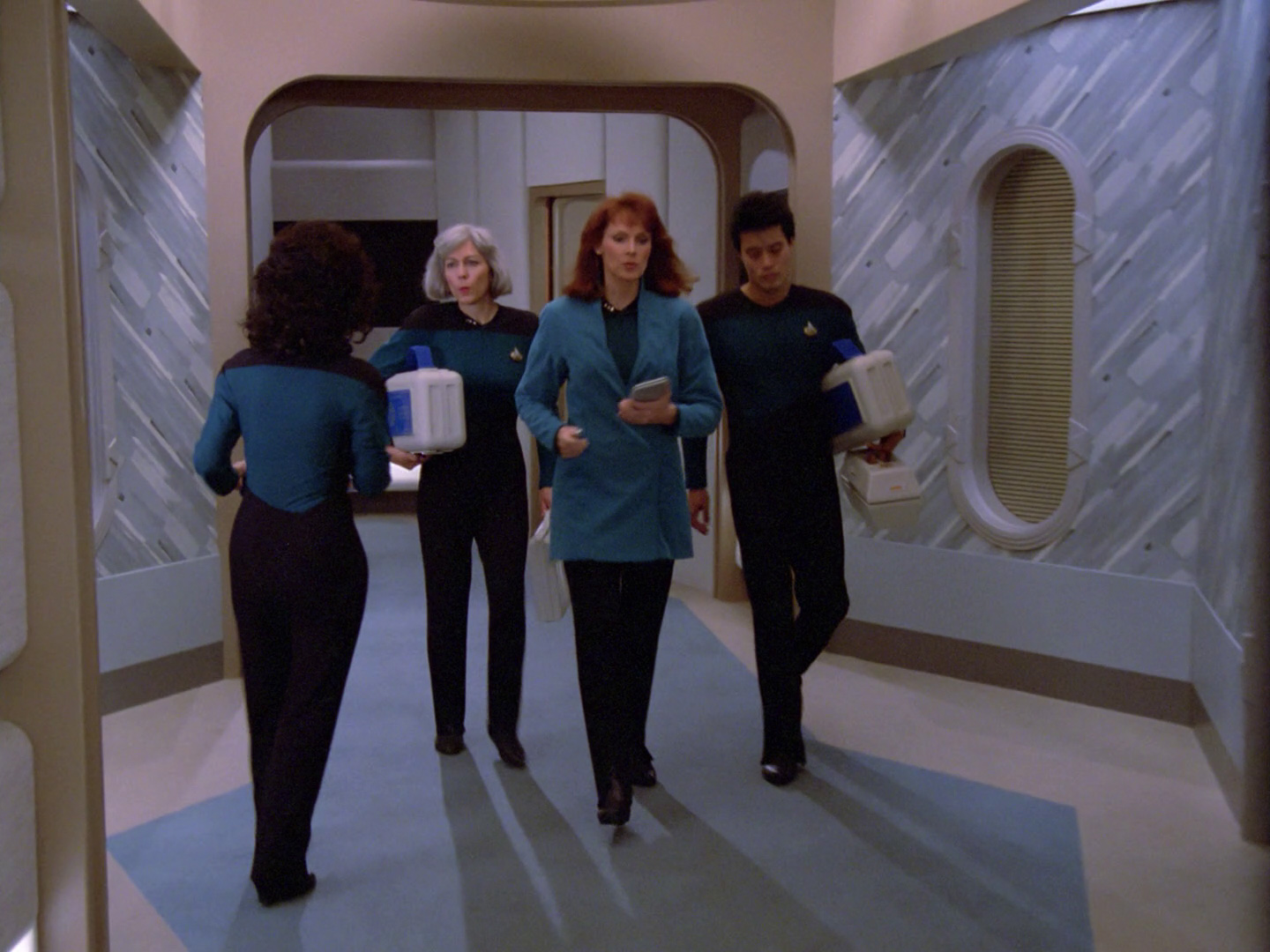 Doctor Crusher Hallway Blank Meme Template