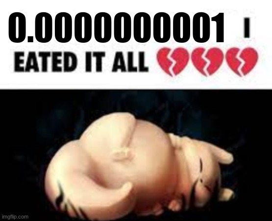 gourmand | 0.0000000001 | image tagged in gourmand | made w/ Imgflip meme maker