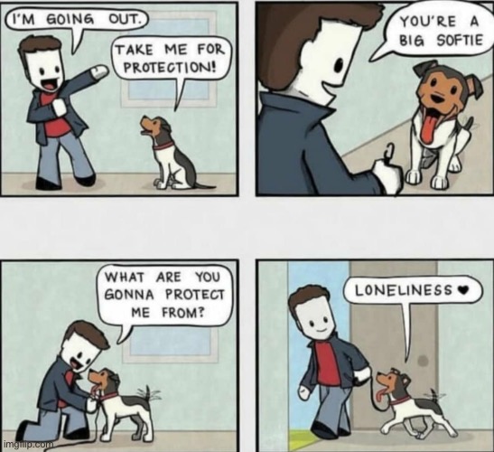 I’ll protect you! | image tagged in protect,dogs,memes,comics,wholesome,funny | made w/ Imgflip meme maker