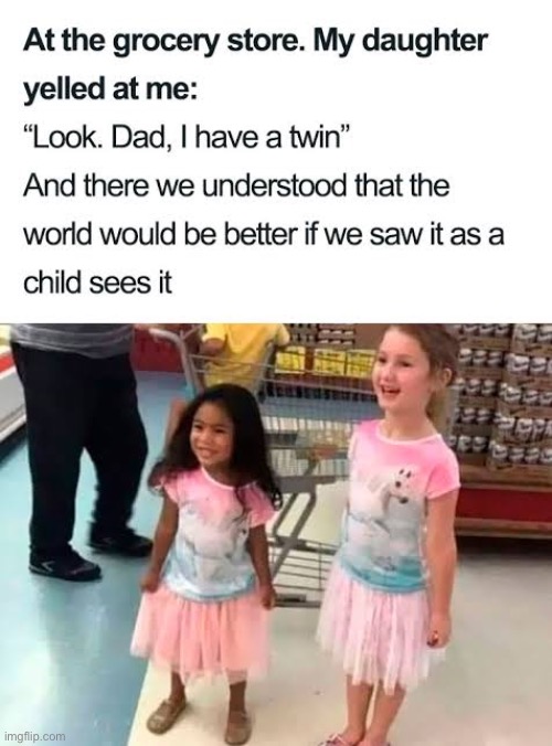 image tagged in sister,memes,twins,wholesome,funny,repost | made w/ Imgflip meme maker