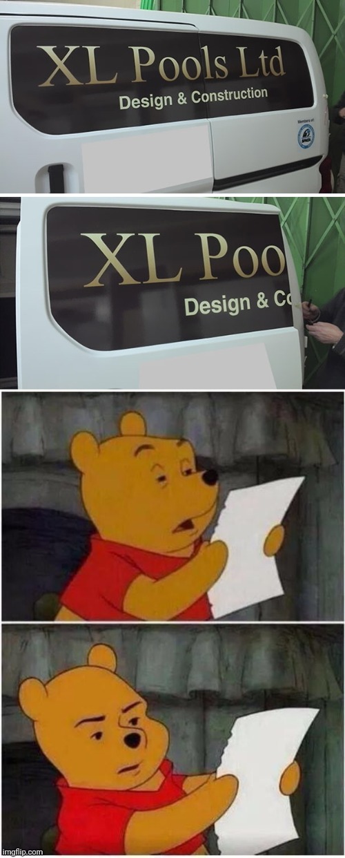 XL Poo | image tagged in angry pooh bear,pool,poo,you had one job,memes,fails | made w/ Imgflip meme maker