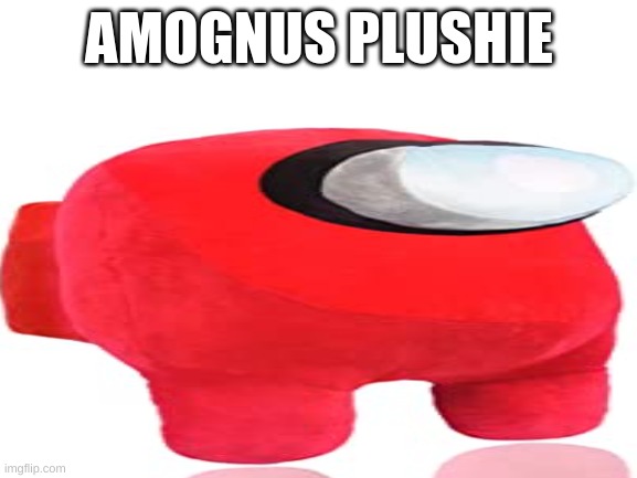 among us plushie found in back aisles of this stream | AMOGNUS PLUSHIE | image tagged in among us | made w/ Imgflip meme maker