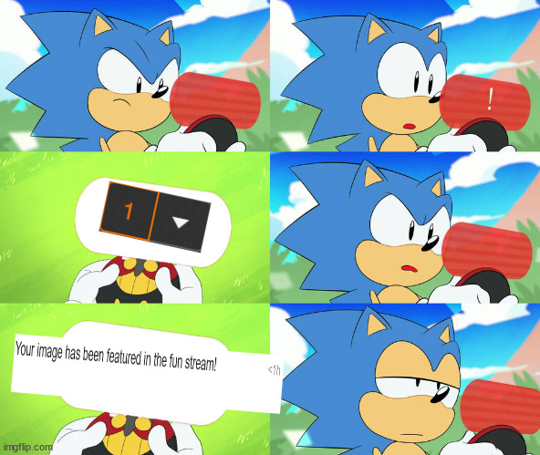 You have one new notification | image tagged in sonic mania | made w/ Imgflip meme maker