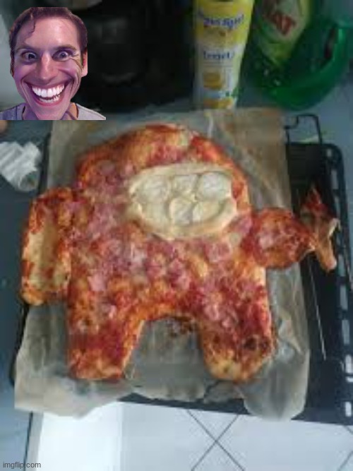 Sus pizza??? | image tagged in sus pizza,cursed,among us | made w/ Imgflip meme maker