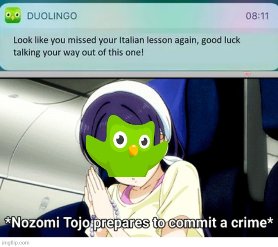 image tagged in yandere nozomi | made w/ Imgflip meme maker