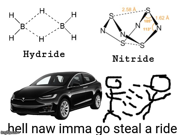 hell naw imma go steal a ride | made w/ Imgflip meme maker