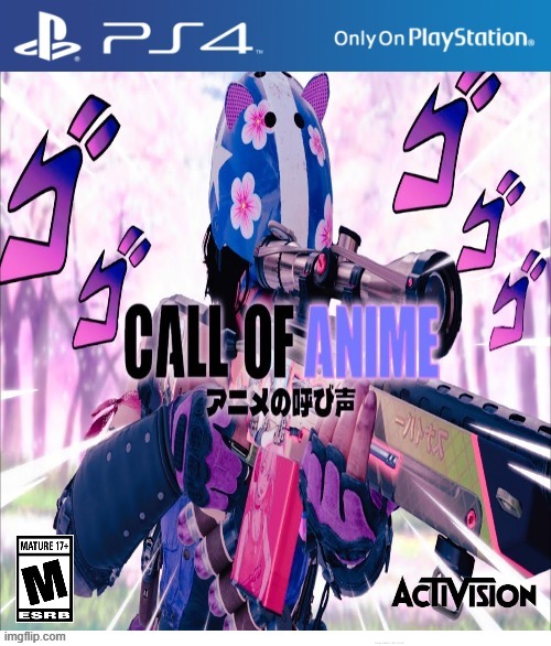 Play as anime because why not? | image tagged in anime,call of duty,ps4,activision | made w/ Imgflip meme maker