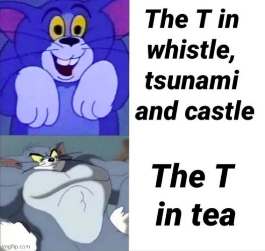 T in Tea | image tagged in t,tom and jerry,tea,memes,funny,repost | made w/ Imgflip meme maker